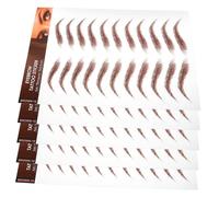 SAFIGLE 5feuilles Autocollants Pour Sourcils Transferts Pour Sourcils Marron Faux Kit Autocollants Transfert Maquillage Produits