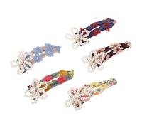 SAFIGLE 5pièces Lot De Pinces à Cheveux Fleuries Et Brodées Avec Fausses Perles Accessoires Pour Cheveux Adaptés à Toutes Coiffures Et Occasions