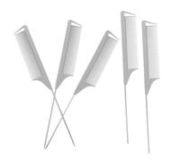 SAFIGLE 5pièces Peigne à Queue De Rat Ensemble De Peignes Teasing Et Coupe Pour Styliste Outils De Coiffure Professionnels Pour Et Mèches Pratique Pour Types De Cheveux