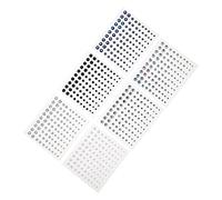 SAFIGLE 6 feuilles Stickers Rhinestones Pour Visage et Ongles Décoration DIY Multi Acrylique Perles et Accessoires de Maquillage Par Lot