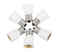 SAFIGLE 6 pièces Adaptateurs de Douille vers Lot de Conversion Facile pour Supports Ampoule Matériau Léger et Robuste Installation Simple pour Lampes de Table et Plafonniers