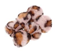 SAFIGLE 6 Pièces Balle en Peluche pour Chat Intérieur Motif Léopard, Stimule L’intérêt du Chat et Protège Les Meubles, Interactif Léger et Résistant Couleur Aléatoire