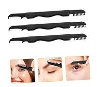 SAFIGLE 6 Pièces Brosse à Sourcils Outil de Maquillage avec Peigne à Cils Doux Brosse à Sourcils et Peigne à Cils Inoxydable Compact et pour Rangement Facile Parfait pour Usage