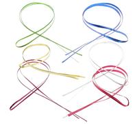 SAFIGLE 6 Pièces Cordes à Cheveux Colorées pour Filles Outils de Coiffure pour Tresses et Enveloppements de Cheveux Accessoires Pratiques et Amusants