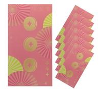 SAFIGLE 6 Pièces Envelopes Set With Embossed Design For Chinese Year Wedding Graduation Traditional Lucky Money Holder For Lunar Spring Festival Cash