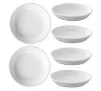 SAFIGLE 6 pièces Petites Coupelles Céramique Ronde pour Chauffe-Cire Accessoires de Remplacement pour Brûleurs Vaisselle Résistante Au Lave-Vaisselle Entretien Facile Design Fonctionnel