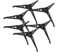 SAFIGLE 6 Pièces Plastique Noir Stable et Portable pour Sapin de Noël, | Fixation Légère pour Mini Décorations D’arbre, Usage Mariage et Noël, Format Compact