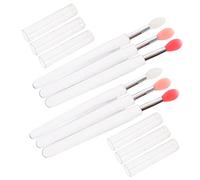 SAFIGLE 6 pièces Set de Pinceaux Silicone pour Maquillage des Applicateurs Cosmétiques Pratiques avec Têtes pour Filles et Femmes Parfait pour Appliquer Rouge à et Gloss Outil de Beauté