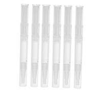 SAFIGLE 6 pièces Tubes à Gloss Transparent Flacons Cosmétiques et Durables Contenant Vide pour Huiles Cuticules et Correcteur pour Voyage et Usage