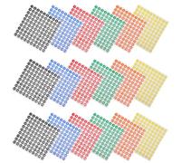 SAFIGLE 60 Feuilles Autocollants à Points de Couleur Ronds 10mm avec Chiffres 1-100, Étiquettes Autocollantes en Papier Auto-adhésives pour Classification de Fichiers et Conteneurs,