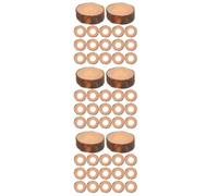 SAFIGLE 60 Pièces Ronds de Serviette en Bois Rustiques, Lot Artisanal