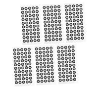 SAFIGLE 6feuilles Autocollants de Marquage pour Scanner Points de Référence Réfléchissants Films pour Numérisation Compatibles Plupart des Trackers Optiques