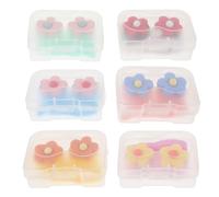 SAFIGLE 6Pièces Boîtes à Lentilles de Contact Étanches Plastique Boîte de Rangement Hygiénique et Pratique pour Soins Oculaires pour Voyager et Éviter Fuites
