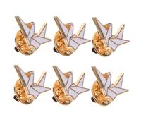 SAFIGLE 6pièces Broche Origami Pour Femme Épinglette Élégante Broche De Chemise Bijoux Broches Métal Pour Sacs à Dos Vêtements Écharpes