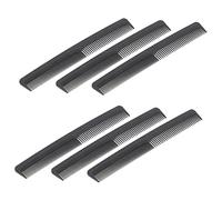 SAFIGLE 6pièces Brosse Ondulée Peignes à Cheveux Peignes de Coiffage Démêlants pour Femmes et Hommes à Double Denture Plastique