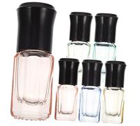 SAFIGLE 6pièces Flacons à Bille Vides Pour Huiles Essentielles Et Parfum Lot De Petits Flacons De Verre Rechargeables Et Légers Pour Usage Domestique Et Voyage