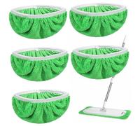 SAFIGLE 6Pièces Housses de Microfibre Lot de Recharge Adaptable pour Nettoyage Sols Dur Haute Capacité Absorption Peluches