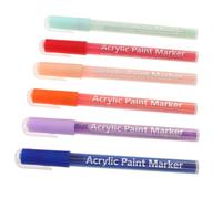 SAFIGLE 6Pièces Lot Ongles pour Nail Art Marqueurs Détail Outils de Décoration pour Projets Créatifs et Graffiti