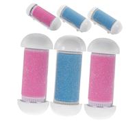 SAFIGLE 6pièces Remplacement Pour Dispositif De Gommage Des Accessoires Étanches Pour Élimination Des Peaux Mortes Exfoliateur Roses Et Bleus