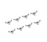 SAFIGLE 8 Crochets de Support d'Étagère pour Congélateur Clips Robustes Queue d'Aronde Incurvée pour Réfrigérateur Domestique Remplacement Facile