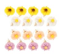 SAFIGLE 8 Paires Petits Oreilles Fleurs Marguerites pour Accessoires Élégants pour Adolescentes et Couleurs Aléatoires Délicats Couleur Aléatoire