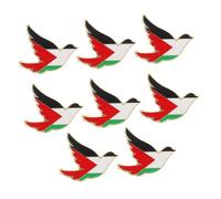 SAFIGLE 8 Pièces Broche Palestine Épinglette de Durable de Accessoire Fashion pour Vêtements Sacs et Manteaux Femme