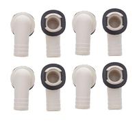 SAFIGLE 8 pièces Connecteurs Tuyau Vidange Climatisation avec Anneau Étanche Adaptateurs Coudés Drain Extension pour Mini-split et Fenêtre Résistants Aux Intempéries Installation Facile