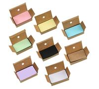 SAFIGLE 800 Pièces Cartes Vierges Blanches pour Écriture Manuscrite DIY Lot de Cartes pour Apprentissage de Mots Anglais Format Pratique pour Bureau et École Couleur Aléatoire
