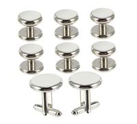 SAFIGLE 8pièces Boutons De Manchette pour Homme Classiques Et Assortis pour Chemise Accessoire De Style pour Costume Et Smoking