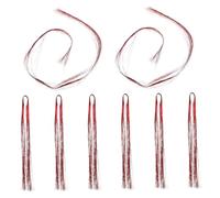 SAFIGLE 8pièces Corde à Cheveux Pour Filles Accessoires De Coiffure Pour Tresses Avec Fils Brillants Élastiques Colorés Pour Et Créations Capillaires Amusantes Pour Garçon Fille