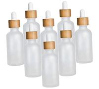 SAFIGLE 8pièces Lot de Flacons Compte-gouttes Verre pour Huiles Essentielles avec Porte-flacons