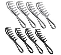 SAFIGLE 8pièces Peigne à Dents Larges Pour Démêlage Rapide Lot Pour Cheveux Secs Ou Mouillés Coiffage