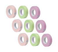 SAFIGLE 9 rouleaux Bandes Adhésives Respirantes pour Extension de Cils Accessoires de Grafting Non Tissé Doux et Confortable Protection des Cils Supérieurs et Inférieurs