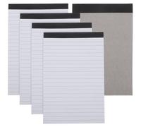 SAFIGLE A5 Tear-off Notepads 5pcs, Lined Paper Memo Pads for Meeting Notes and Handwritten Drafts, School and Office Writing Notebooks