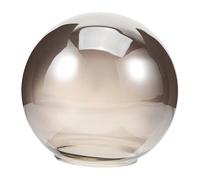 SAFIGLE Abat-jour Globe Verre Fumé Transparent pour Suspension Abat-jour Décoratif Demi-sphère Remplacement Élégant pour Lampe Plafond et Lustre