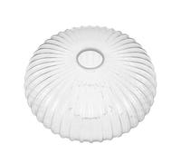 SAFIGLE Abat-Jour Nervuré en Verre Transparent 250 X 150 MM pour Lampe Suspendue, Diffuseur à Rayures Cuisine, Salon et Salle à Manger, Éclairage Doux et Adapté