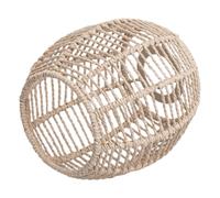 SAFIGLE Abat-jour Suspendu Corde Tissée Style Boho Abat-jour Tonneau Naturel pour Lampe Suspension Compacte pour Salle de Bain Cuisine et Salon