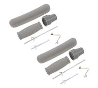 SAFIGLE Accessoires pour Béquilles Comprenant Coussinets Antidérapants en Caoutchouc, Vis et Billes, Installation Facile pour Usage Intérieur et Rééducation