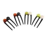 SAFIGLE Accessoires pour Chignon Épingles à Cheveux Trois Dents Lot de 4 en Plastique Structure Solide pour Femmes Coiffures Quotidiennes et Mariages