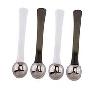 SAFIGLE Applicateur De Crème Yeux En Alliage De Zinc 4 Pièces Mini Masseur Oculaire Raffermissant Blanc Et Vert Menthe Pour Femme Soin Du Contour Des Yeux