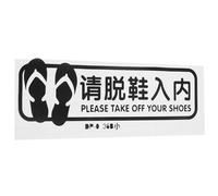 SAFIGLE Autocollant Sol Adhésif pour Chaussures Format Petit Noir en Plastique Résistant, Décoration pour Entrée, Adapté aux Studios de Danse et Yoga