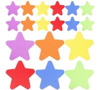 SAFIGLE Autocollants Étoiles en Nylon 30pcs pour Tapis Colorés, Marqueurs Éducatifs pour Garçon et Filles, Adaptés la Vie Quotidienne et Activités en ouleur Couleur Aléatoire