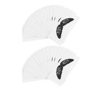 SAFIGLE Autocollants pour L'épilation des Poils du Nez et Moustache, 100 Pièces en Polypropylène Lisse, Protège-moustache Anti-cire, Accessoires Indispensables pour Épilation Visage