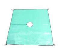 SAFIGLE Bâche Perforée pour Arbres 200 X 200 CM Cordon de Serrage, Toile de Protection pour L'Élagage et Collecte des Déchets de Jardin, Adaptée aux Arbustes