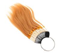 SAFIGLE Bague Échantillon de Cheveux Humains Naturels de Test de Coloration pour Coiffure Échantillon de Cheveux Lisses pour Teinture