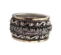 SAFIGLE Bague Vintage Sculptée Durable Bague Large Rétro pour Femmes Accessoire Mode pour Fêtes et Occasions Spéciales