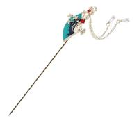 SAFIGLE Baguettes à Cheveux Éventail Avec Pompons Accessoire Traditionnel Et Chinois Épingle Décorative Pour Chignons Artisanat Fait Main Pour Femmes Accessoires De Coiffure Élégants