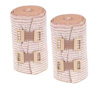 SAFIGLE Bandage Élastique Compressif Respirant 2Pcs Bandages Enveloppants Blessures Taille Unique pour Jambes et Poignets Utilisation Sportive et Animaux Élastique et