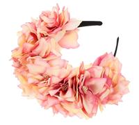 SAFIGLE Bandeau Floral Simulé avec Fleurs en Soie Accessoire Fée pour Femmes Serre-tête Décoratif pour Mariage Fêtes et Tea Party