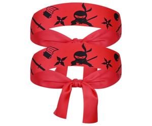 SAFIGLE Bandeau Large Japonerie 2pcs en Polyester Doux, Style Traditionnel Authentique pour Cosplay et Fêtes, Longue Durée de Port, Bandeau de Sport et Cuisinière